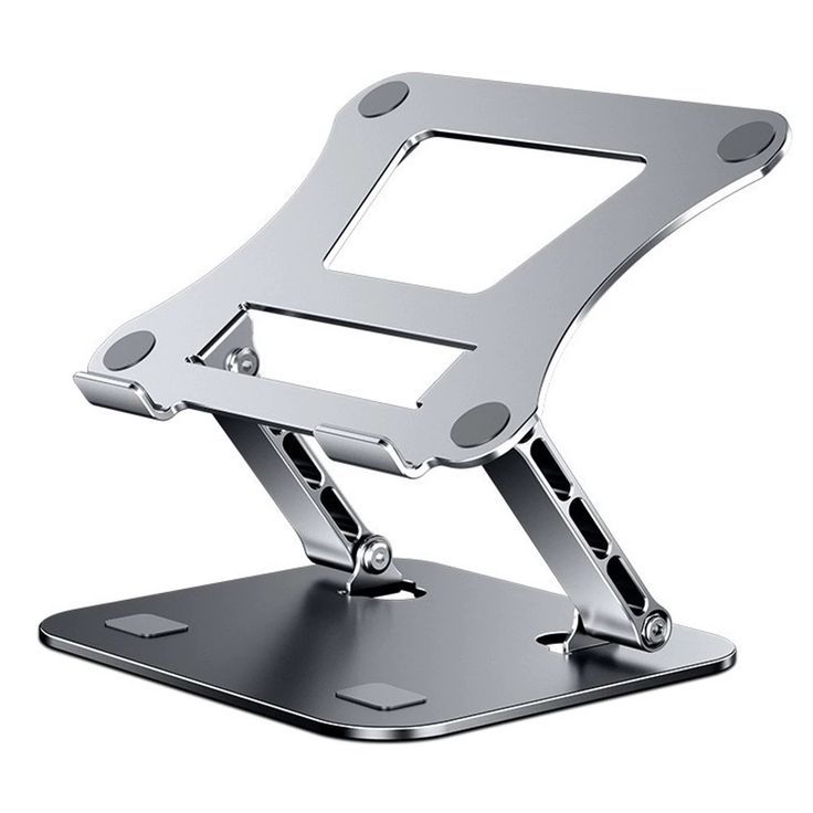 Foldable Zinc Die-Cast Laptop Stand for Desks  Foldable Zinc Die-Cast Laptop Stand for Desks